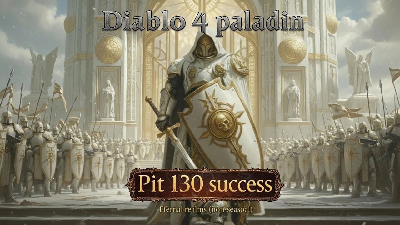 Diablo 4 - Pit 130 Judgement Paladin Consecration | Eternal realm | No hammer & Attack speed