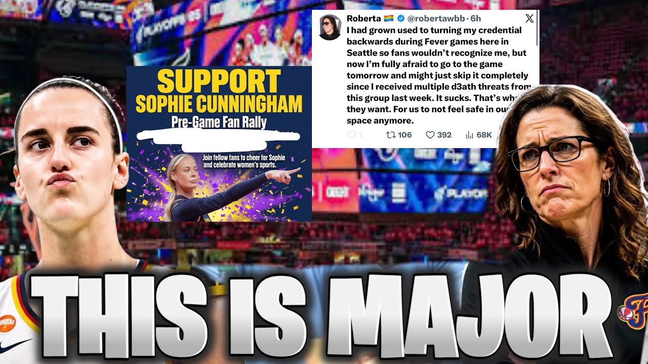 THIS IS INSANE WNBA Reporter THREATEN BY SEATTLE FANS SOPHIE CUNNINGHAM ANTI TRANS RALLY TOMORROW!