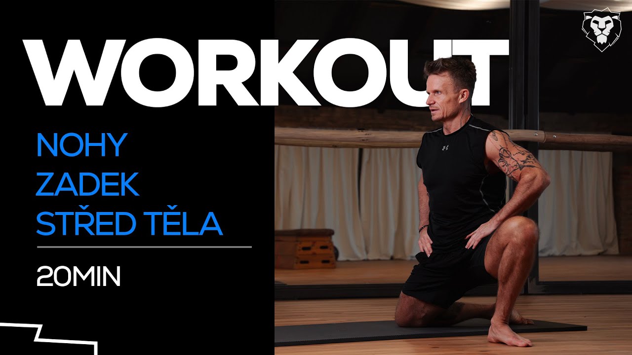 NOHY, HÝŽDĚ, BŘICHO: Intenzivní workout s vlastní vahou (20 minut s Davidem Hufem)