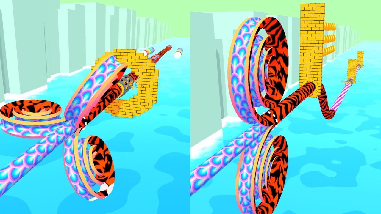 Spiral Rider! Very Satisfying And Relaxing ASMR Slicing Game