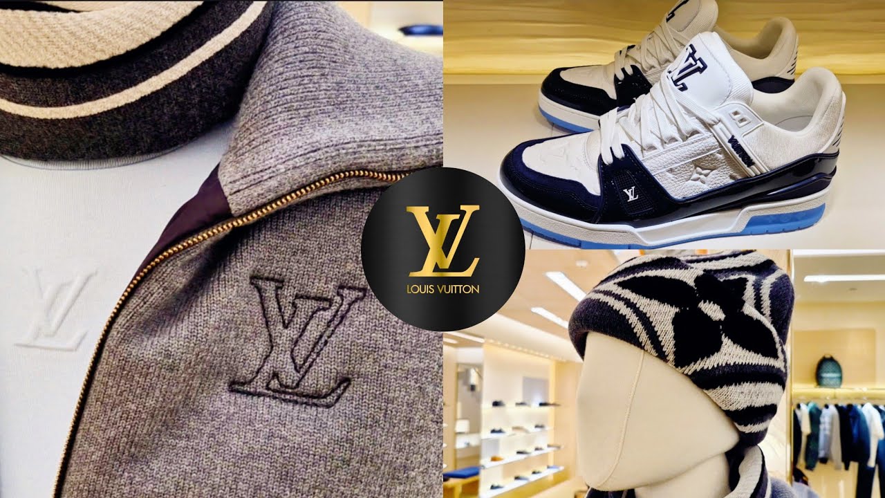 NEW at men's LV 🧢 LV TRAINER SNEAKER 🧢 LV SKATE SNEAKER 🧢 LV CLASSIC SNEAKER 🧢 LV VICHY DAMIER SCARF