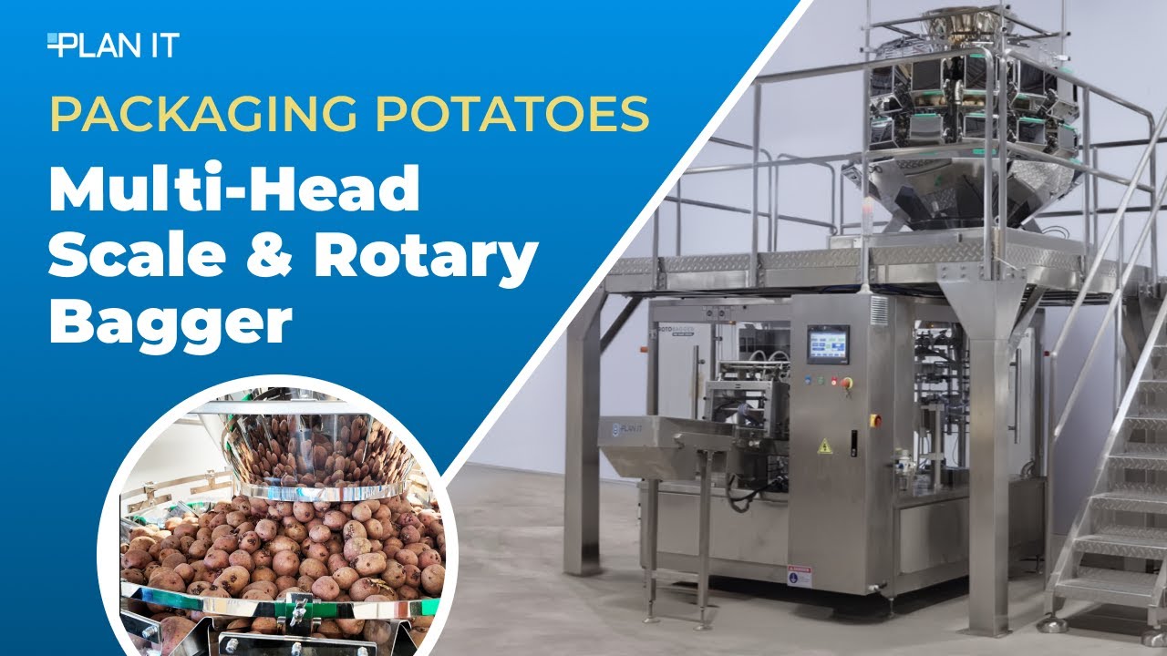 Washdown-Ready EliteWeigh Multihead Weigher Paired with the Rotobagger&trade; Premade Pouch Machine