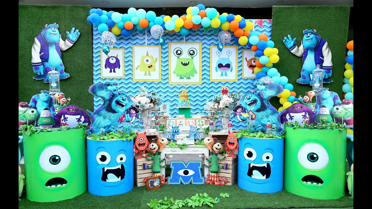 Monsters Party ideas for 1 year old boys | Monsters inc party | Little Monsters 1st Birthday decor