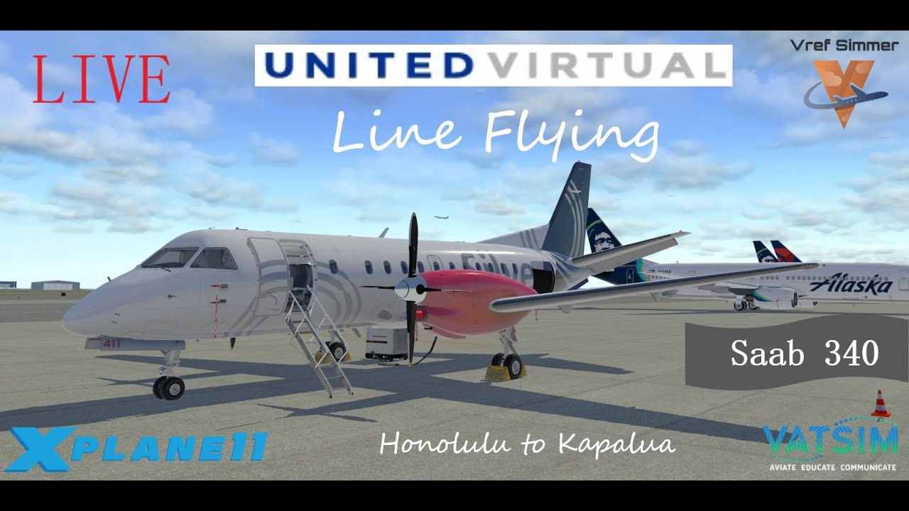 Carenado Saab 340 | Honolulu (PHNL) to Kapalua (PHJH) | X-Plane 11 | VATSIM