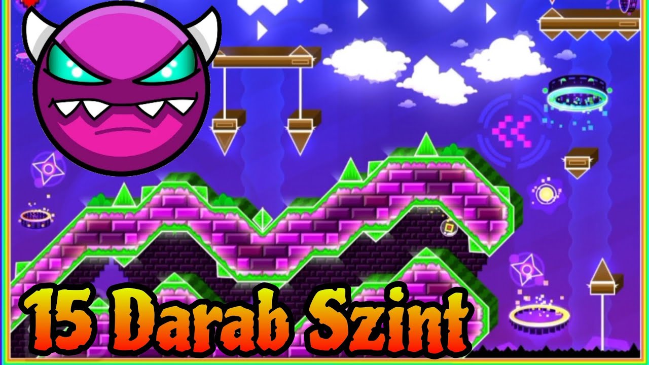 [COLLAB] 15 Darab Szint 100% (Platformer Medium Demon) - Geometry Dash 2.2