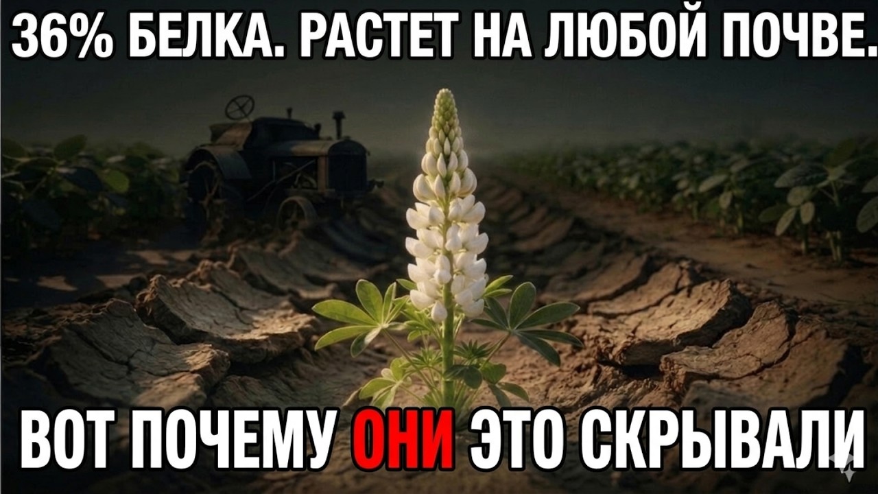 40% БЕЛКА И РАСТЁТ ДАЖЕ В БЕДНОЙ ПОЧВЕ 🌱 Почему о ЛЮПИНЕ забыли? | забытая кухня