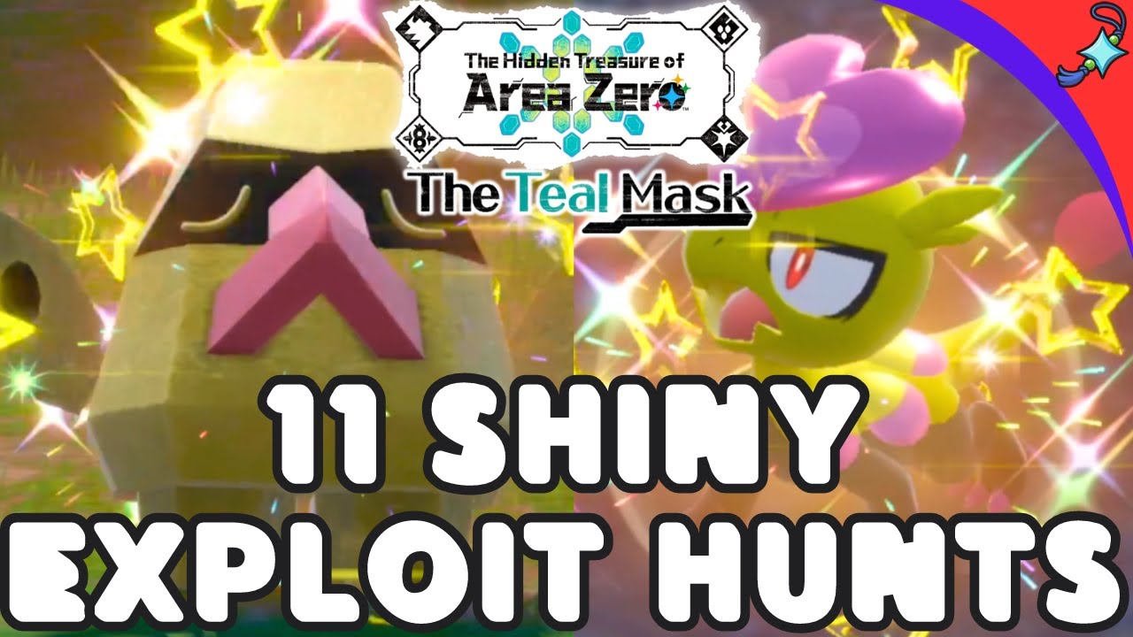 11 EASY Shiny Exploit Hunts for Pokemon Scarlet Violet Teal Mask DLC