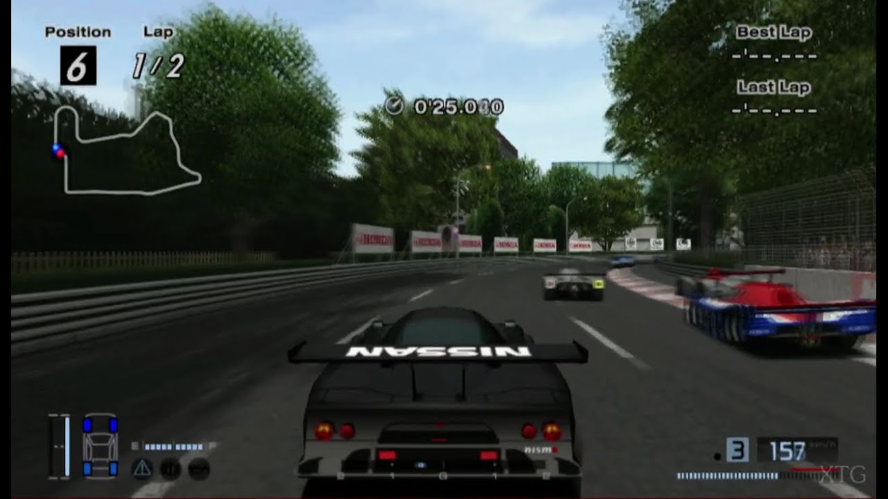 [#98] Gran Turismo 4 - Nissan R390 GT1 Race Car Black Edition HD PS2 Gameplay