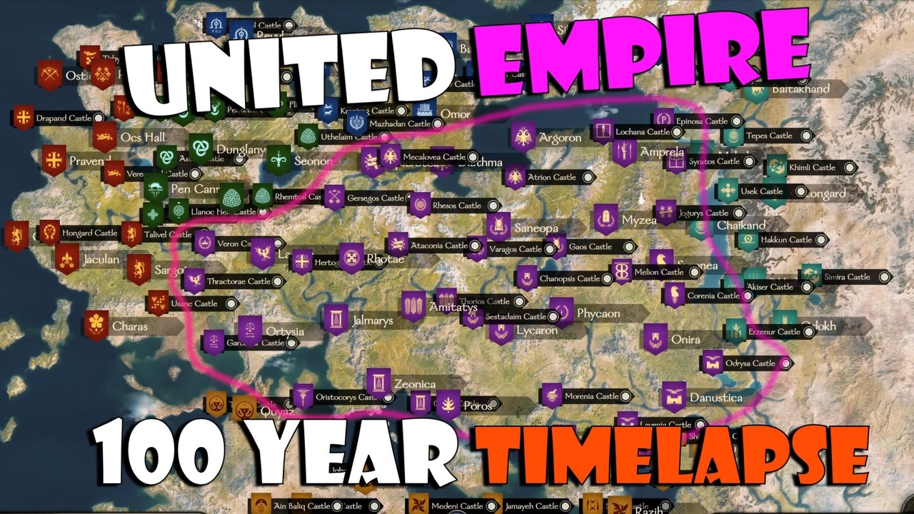 100 Year Timelapse, But The EMPIRE is UNITED - Bannerlord