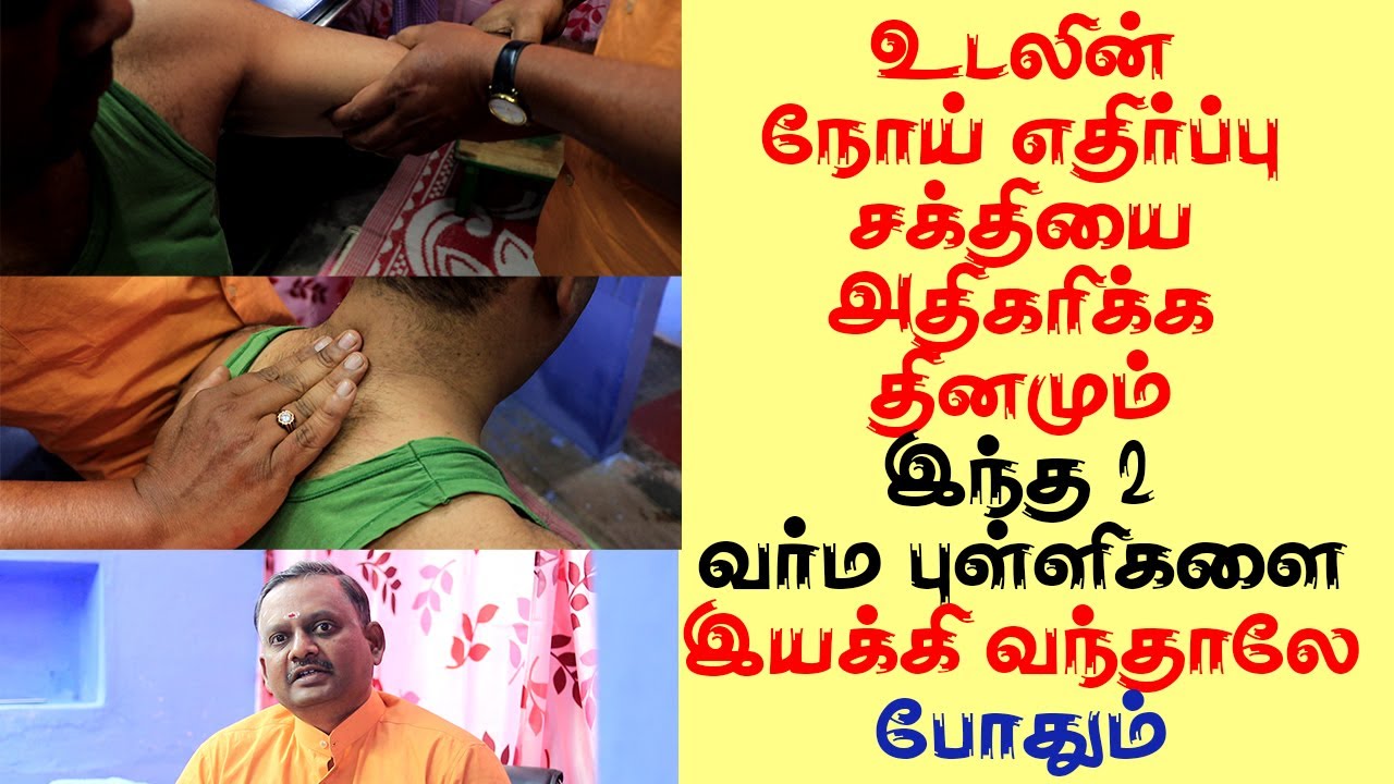 உடலின் நோய் எதிர்ப்பு சக்தியை அதிகரிக்க தினமும் இந்த 2 வர்மா புள்ளிகளை இயக்கி வந்தாலே போதும் | Yogam