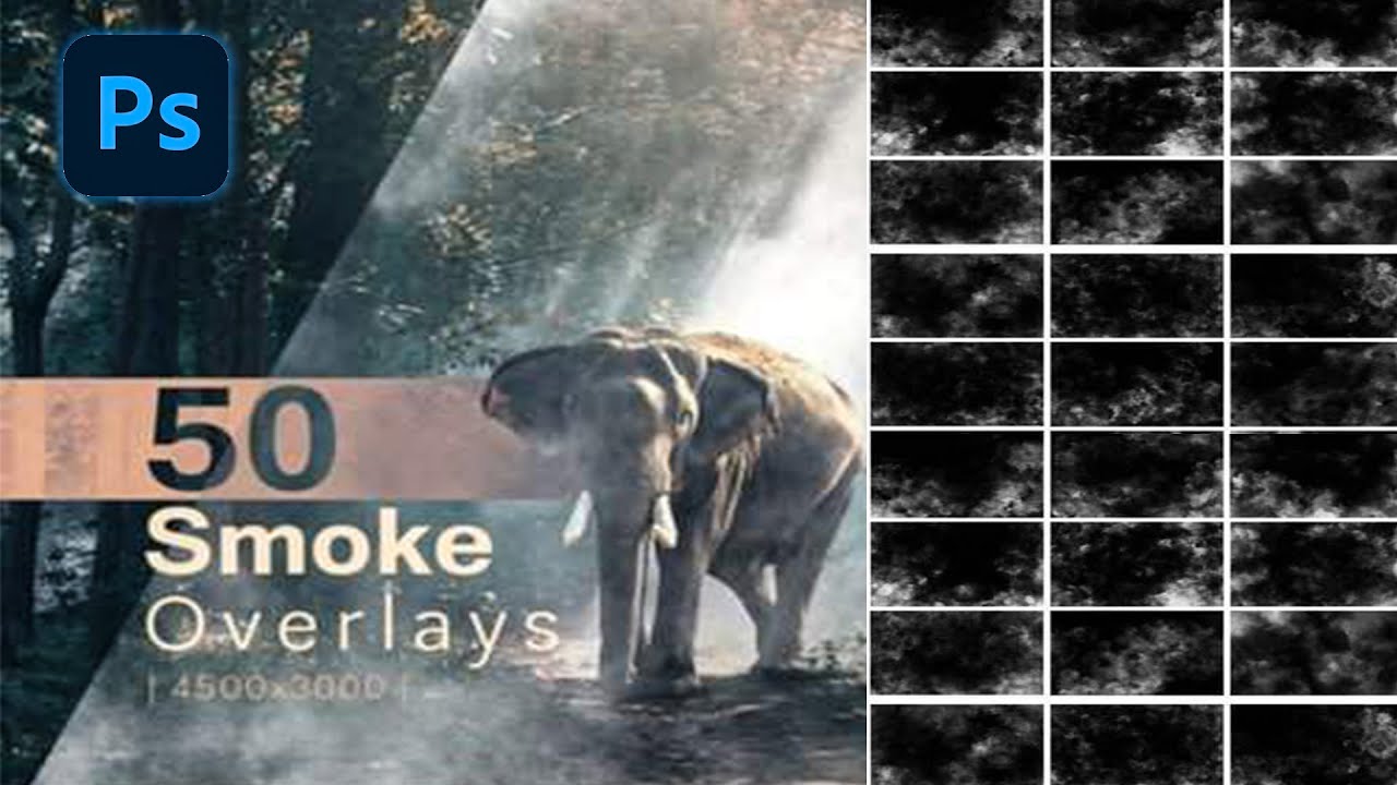50 Smoke Overlays Photoshop Free Download | Photoshop Tutorial