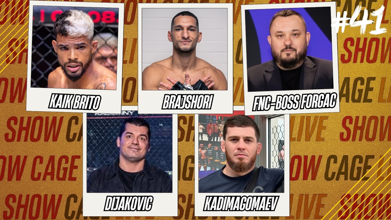 ShowCageLive #41 mit Brajshori, FNC-Boss Forgac, Ivan Dijakovic, Husein Kadimagomaev & Kaik Brito