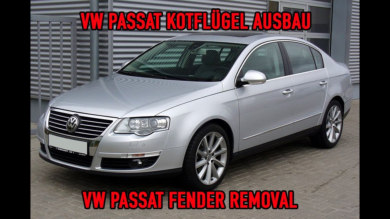 VW Passat 3C B6 Kotflügel ausbauen/ VW Passat Fender Wing Removal