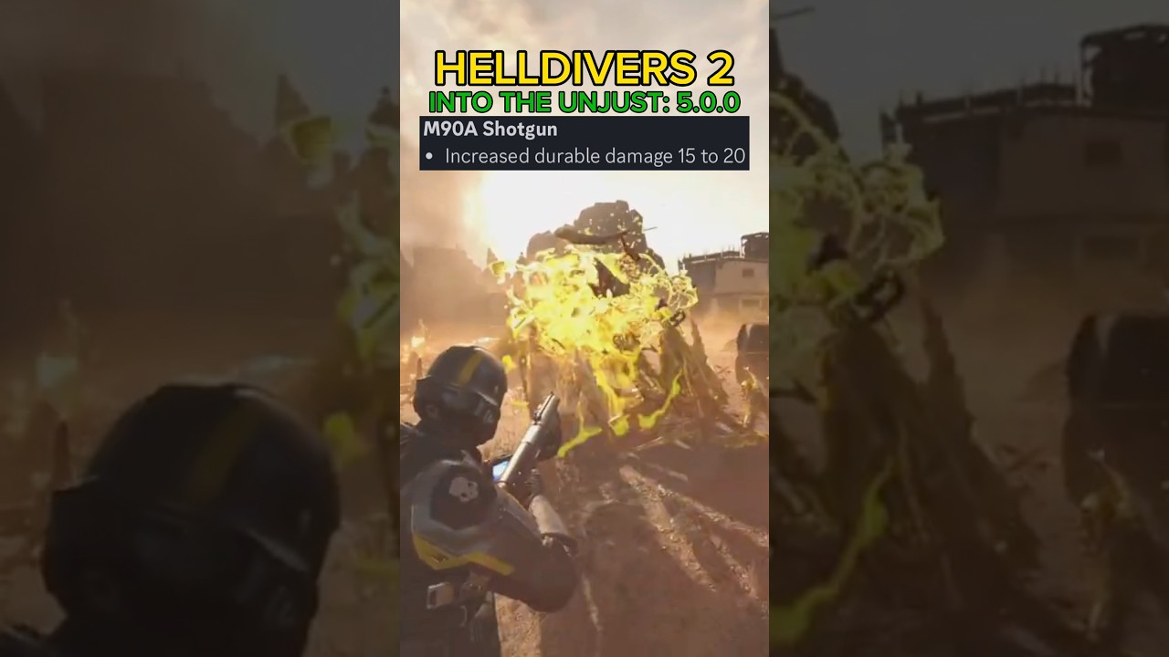 M90A Shotgun BUFF After Patch 5.0.0 - Helldivers 2