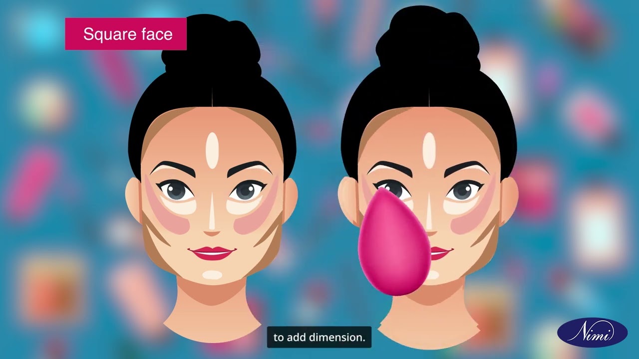 Corrective  makeup  for face, cheeks, nose and jaws  | NIMI | DIGITAL | HINDI |