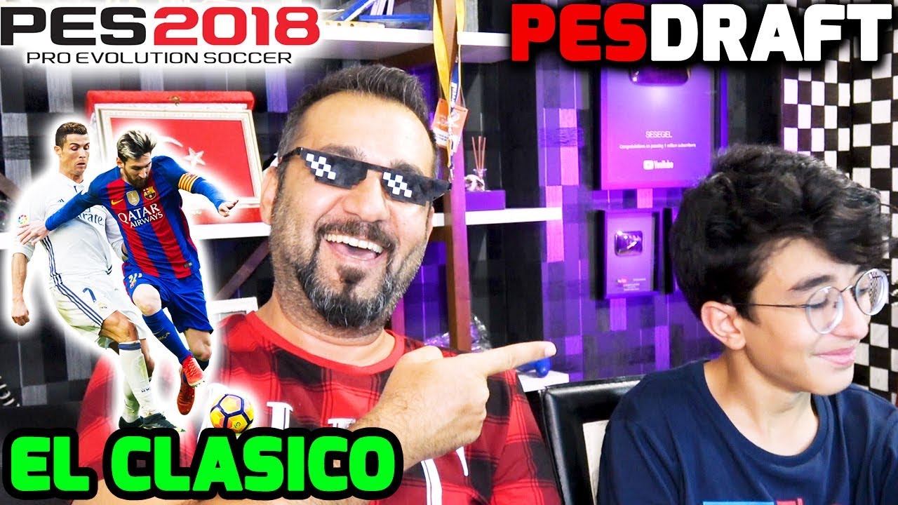 EL CLASICO (REAL MADRID-BARCELONA) CHALLENGE! | PES 2018 PESDRAFT