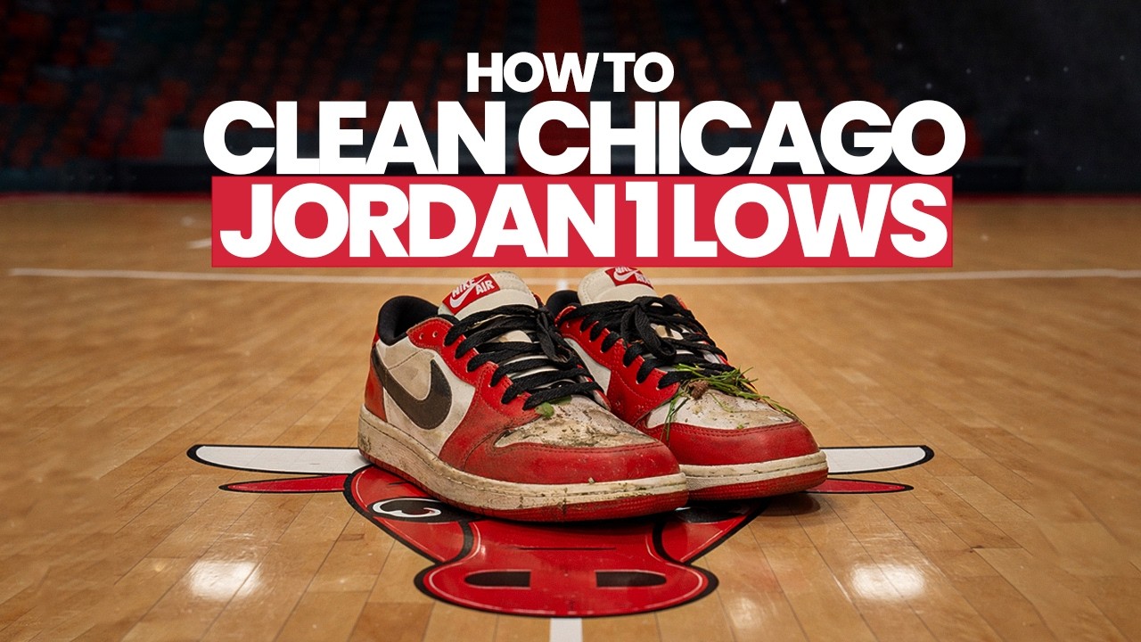 Cleaning Jordan 1 Low Chicagos&hellip; But Will the Red Bleed?