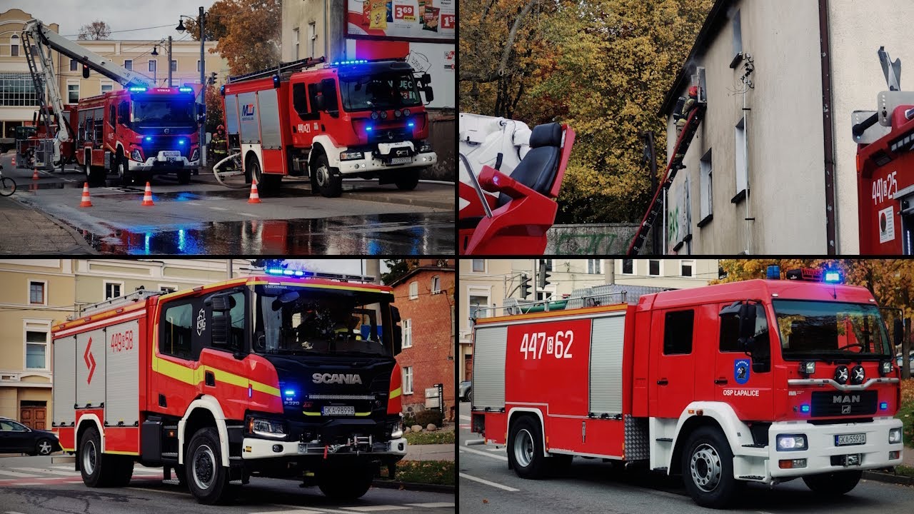 [13.10] Pożar pustostanu na ul. Jeziornej w Kartuzach.