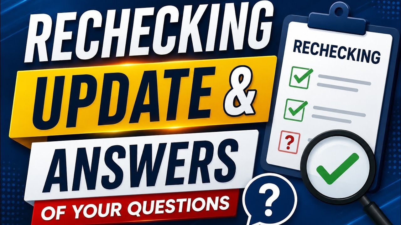 BPUT RECHECKING UPDATE & ANSWER OF YOUR QUESTIONS.