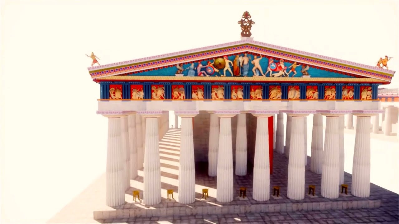 Selinunte il TEMPIO G di Zeus ricostruito com'era e come sarebbe stato completato