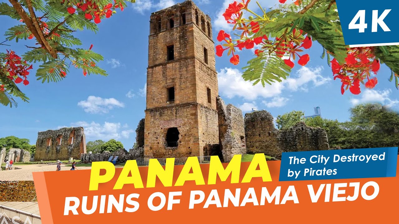 [4K] 🇵🇦 The Ruins of Panama Viejo. Journey through the City Destroyed by Pirates