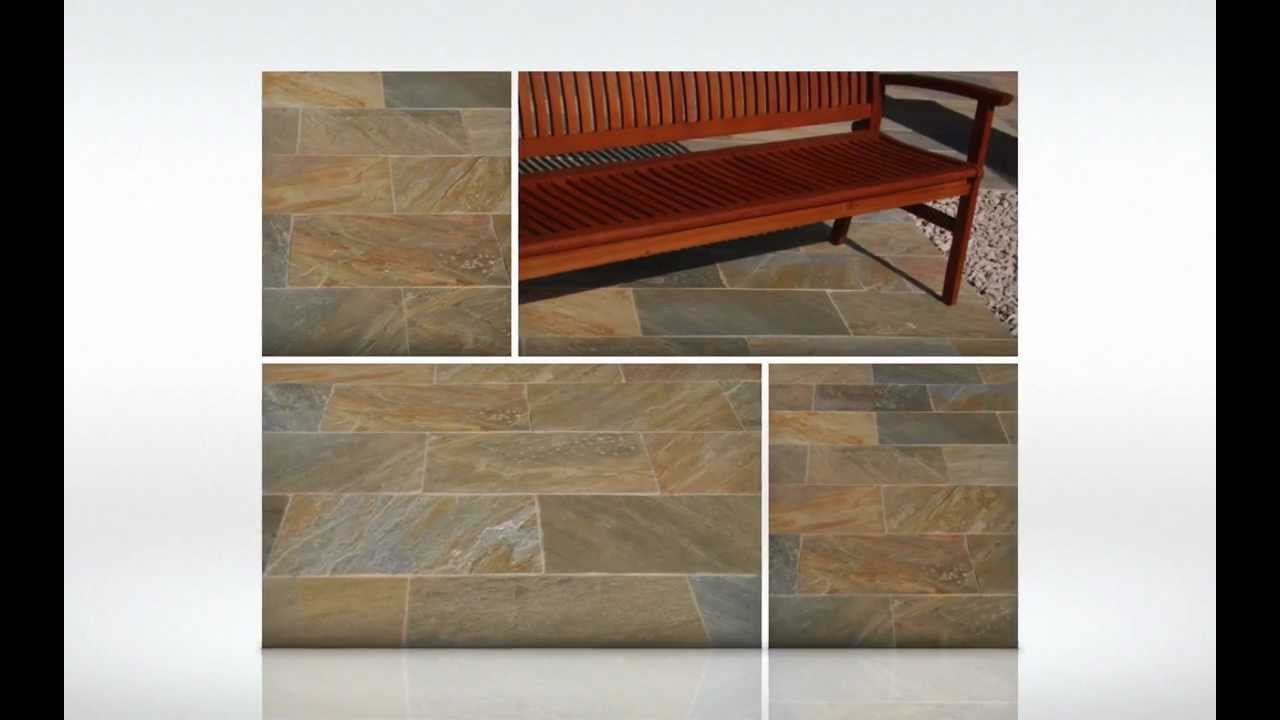 Natursteinversand Quarzit Terrassen & Pflaster Platten