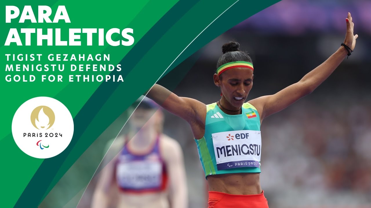 Menigstu Wins Gold For Ethiopia In Women's 1500m T13 🇪🇹 | Paralympic Games