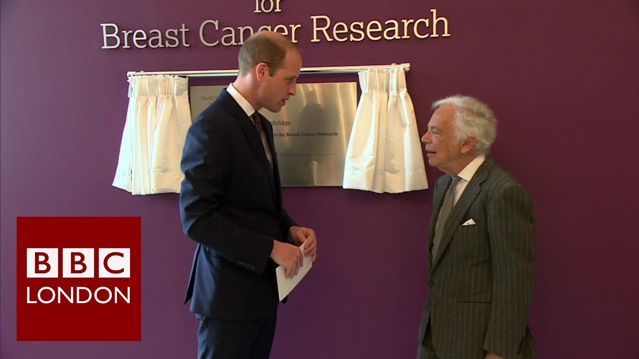Ralph Lauren and Prince William open cancer unit