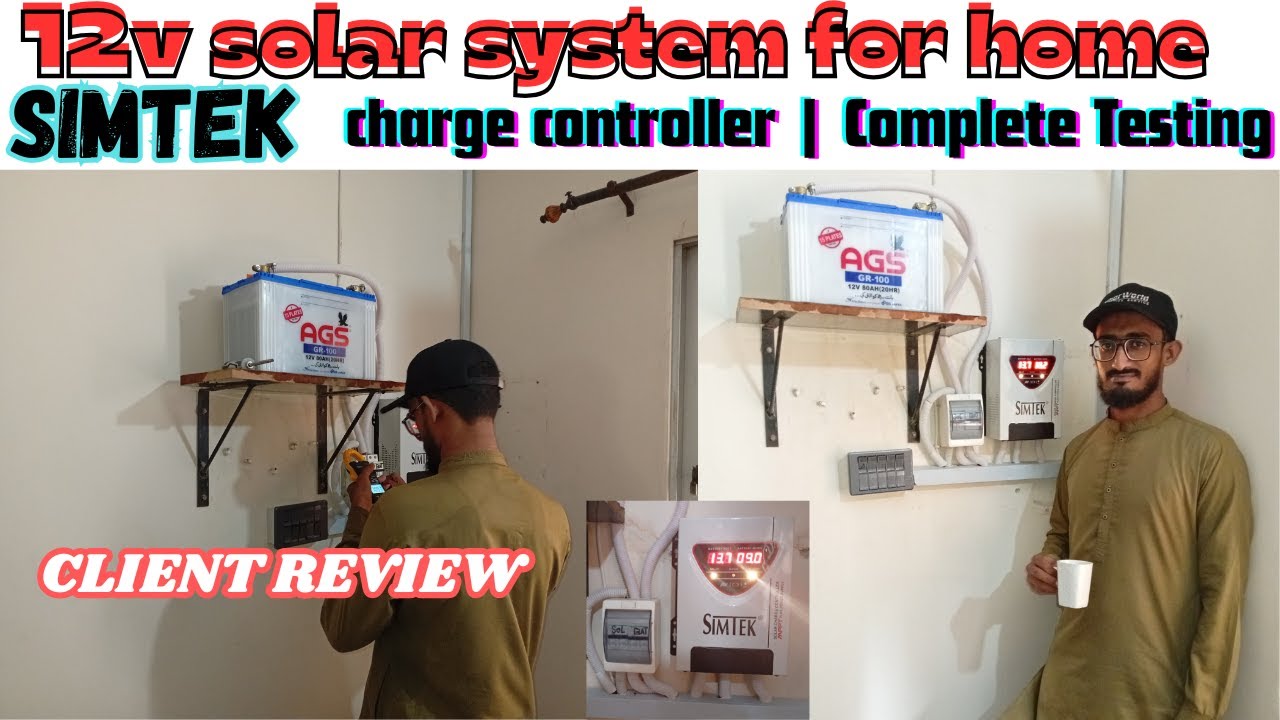 12v solar system for home | DC solar installation | 12 volt solar system wiring | client review