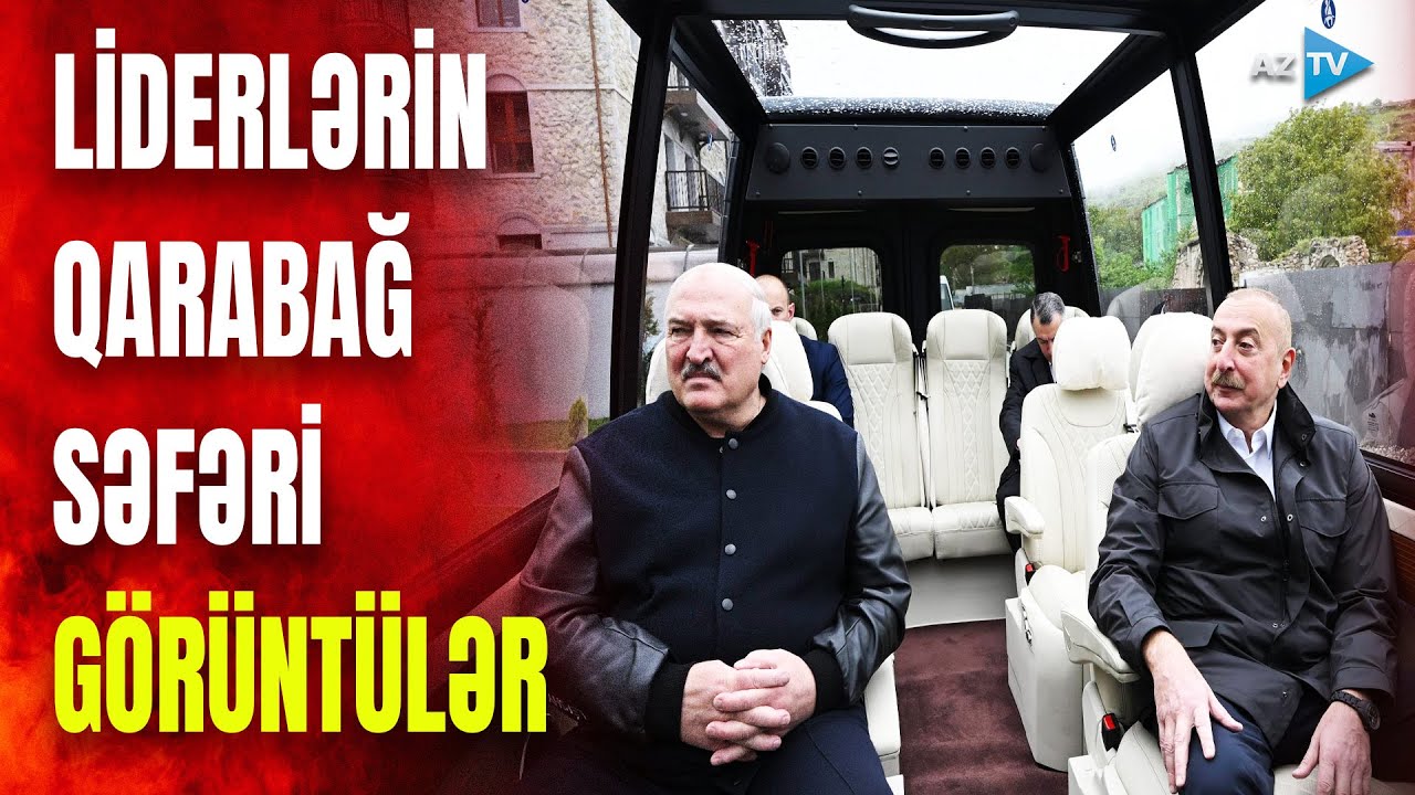 Azərbaycan və Belarus prezidentlərinin Şuşa səfərindən GÖRÜNTÜLƏR: nələr yaşandı?