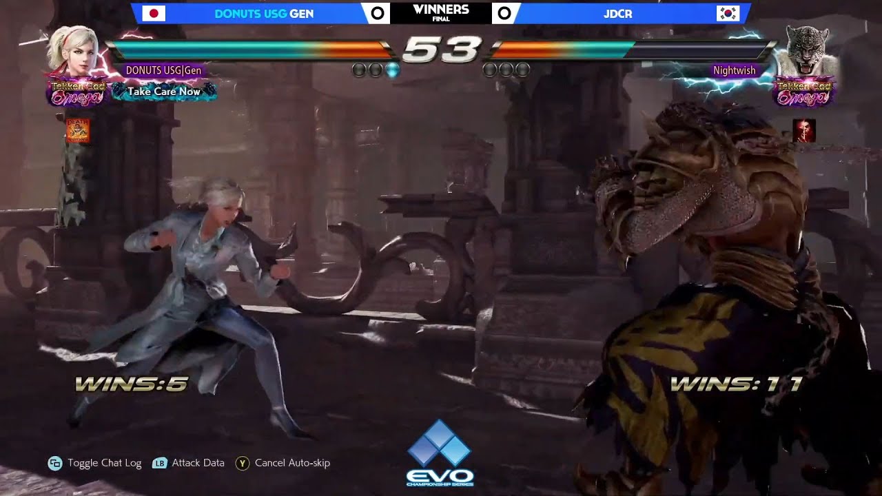 Tekken 7: DONUTS USG Gen vs JDCR - Winners Finals - EVO 2021 Online Asia East