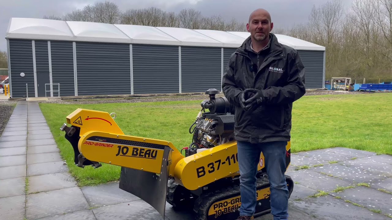 Global Machinery Solutions Ltd - TECHNICAL TUESDAY Jo Beau B37-110 Remote Control Stump Grinder