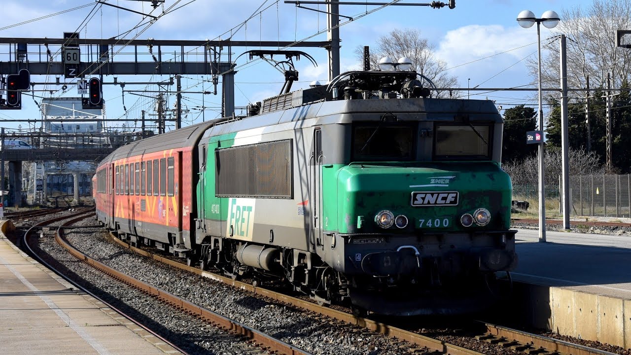 Gare de Sète : BB 7400, Fret et Intercités