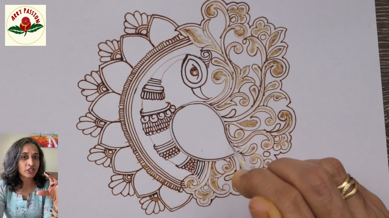Latest Cutwork peacock with mandala mehndi design | Importance of contrast in henna design
