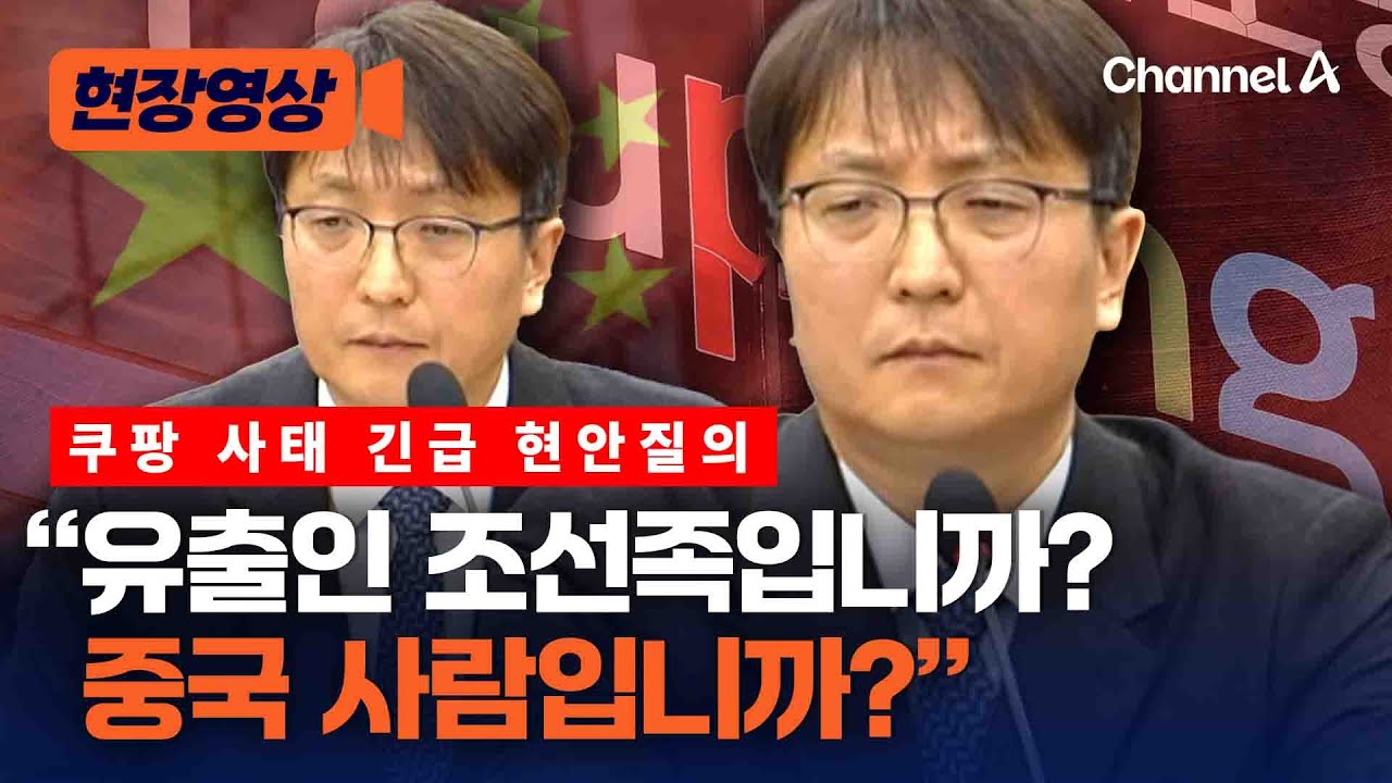 쿠팡 긴급 현안질의 “조선족이냐 중국사람이냐” [현장영상] / 채널A