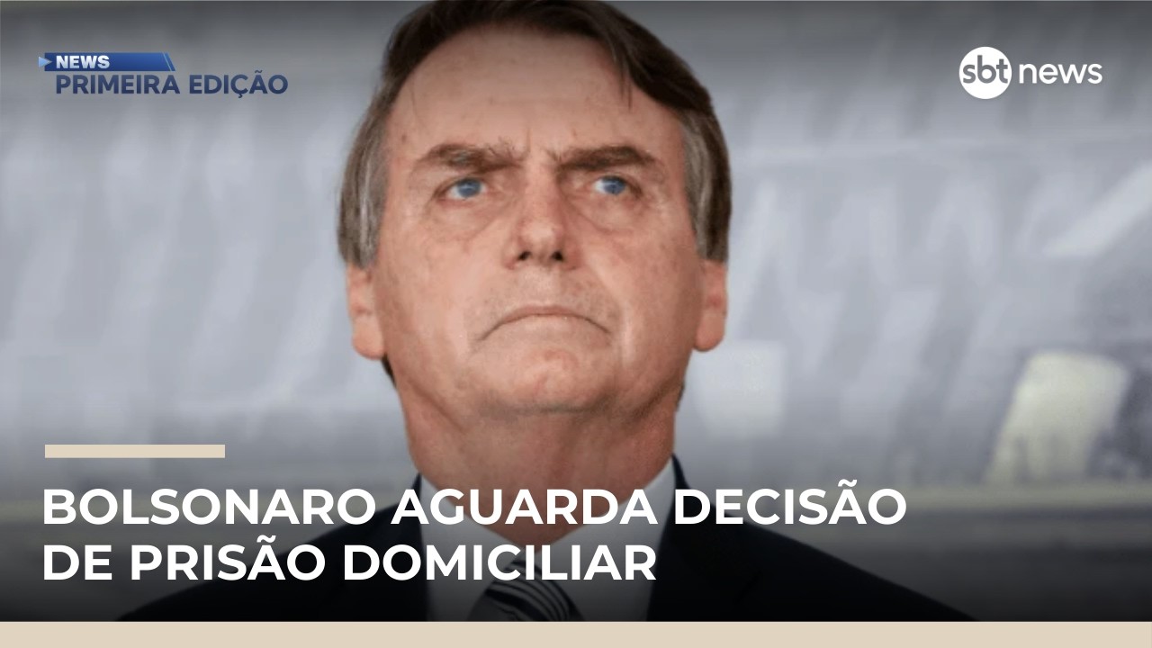 Bolsonaro tem encontros políticos em meio a pedido de prisão domiciliar | #NewsPrimeiraEdição