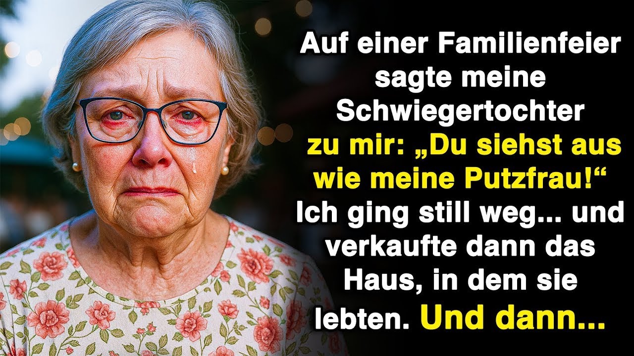 Sie verspottete mich auf der Feier. Ich lächelte, ging… und verkaufte ihr Haus! Und dann