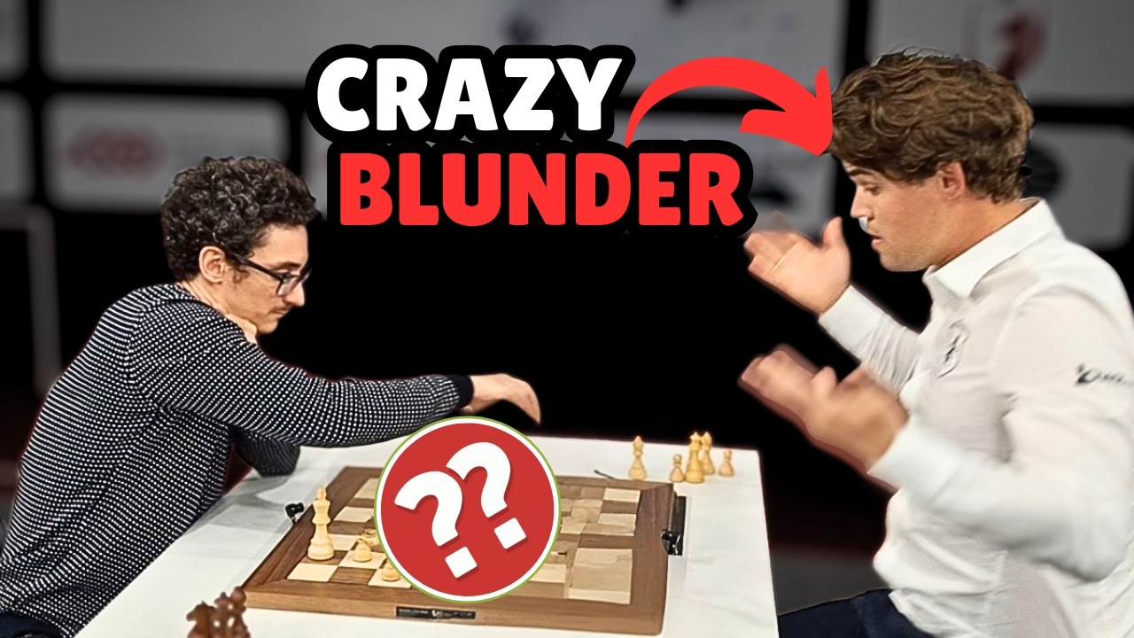 Magnus REACTION to Crazy Blunder vs Fabiano | Carlsen vs Caruana