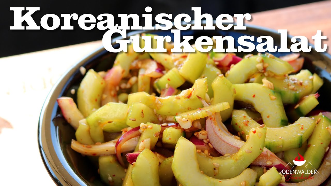 Koreanischer Gurkensalat - einfache Salatbeilage