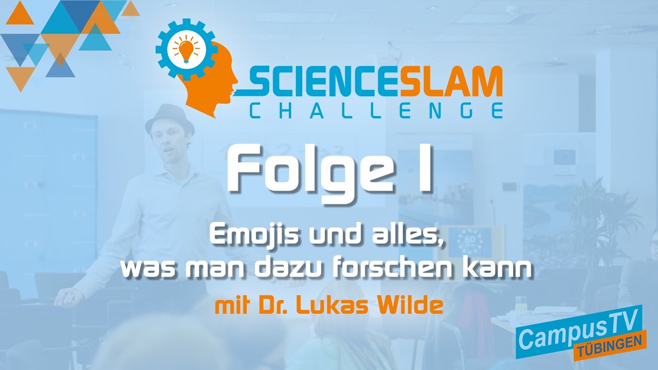 Emojis und alles, was man dazu forschen kann: SCIENCE SLAM CHALLENGE #1 mit Dr. Lukas Wilde