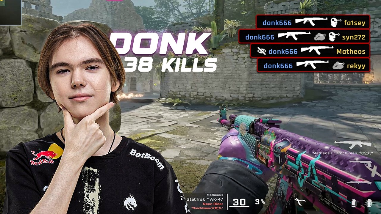 donk Returns To FACEIT | 38 Kills