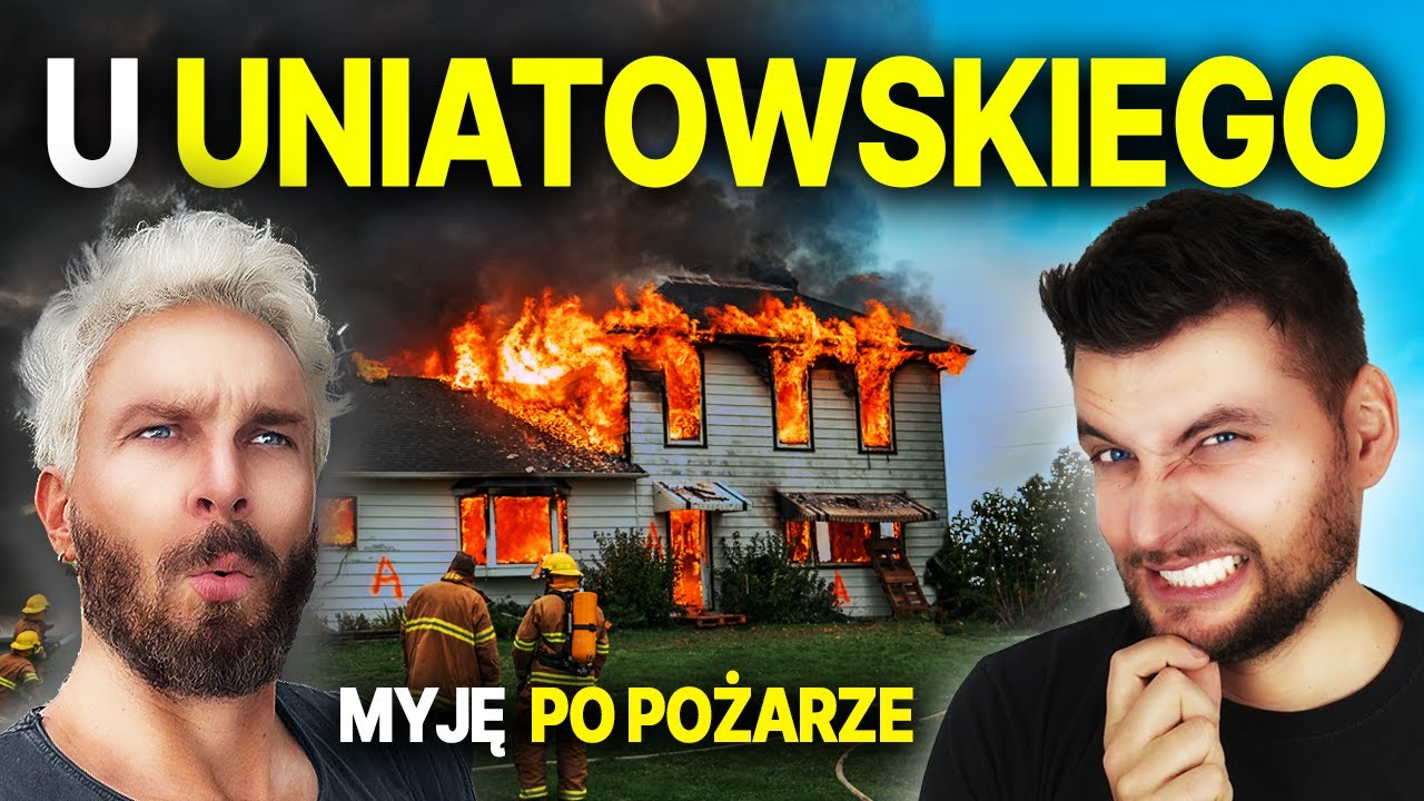 Mycie ścian po pożarze, czyszczenie elewacji domu krok po kroku | Sławek Uniatowski i Dominik Maluje