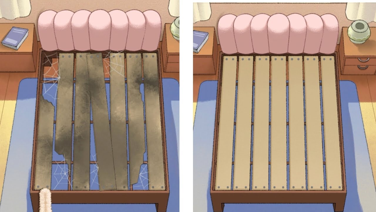 Extremely Satisfying Bed Frame Restoration | Dirty to Clean Transformation 😍✨