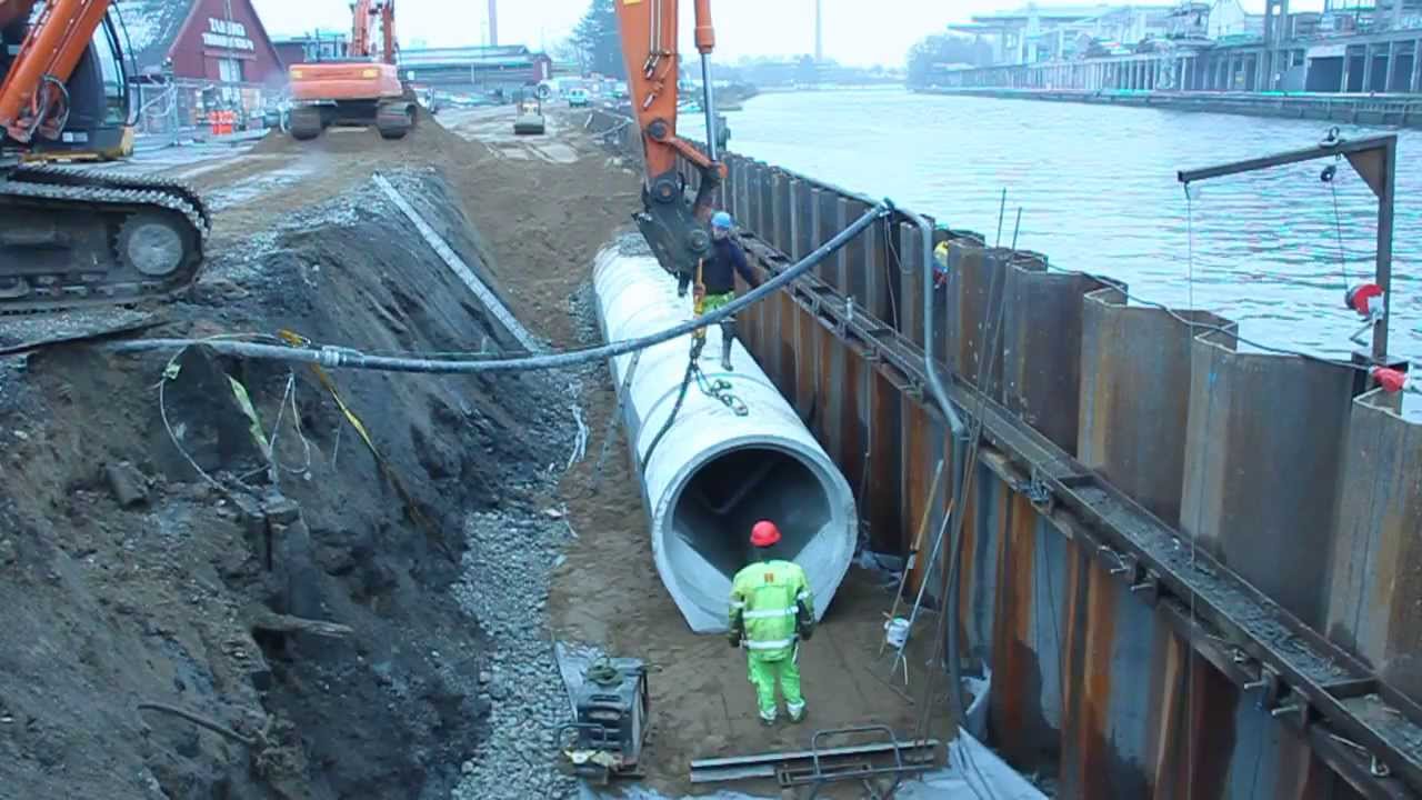 C. Holbøll & Sønner Entreprise A/S udfører Kloaksanering Kanalvej Næstved 2013