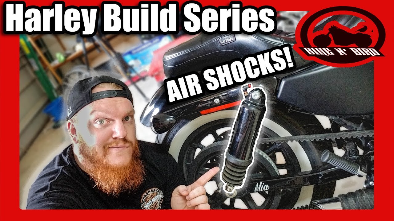 Road Glide Air Shocks on a Sportster - Harley Iron 883 Sportster 