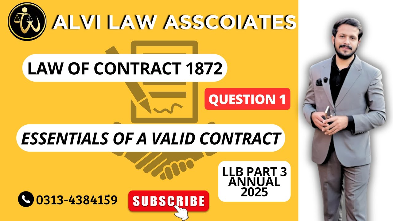 Contract Act regular session Question No 1. 