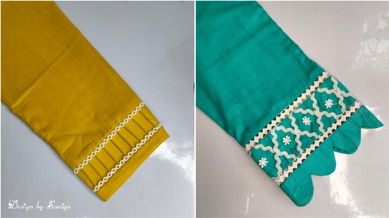 Easy and Simple trouser design /pintucks और lace से बनाएं बेहद खूबसूरत plazo/trouser/pant design 