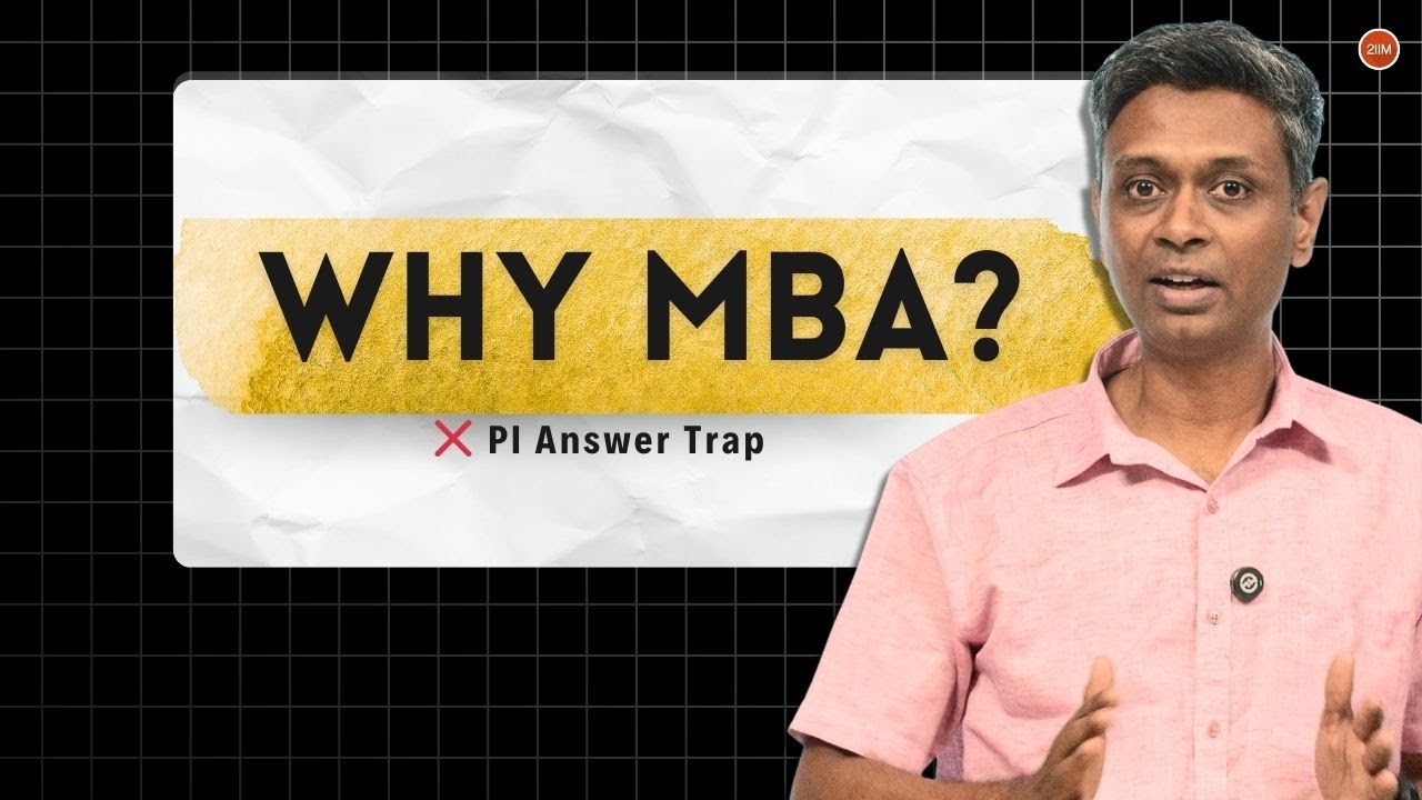 «Почему MBA?» – Примеры ответов, которые действительно впечатляют интервьюеров IIM | Раджеш сэр (...