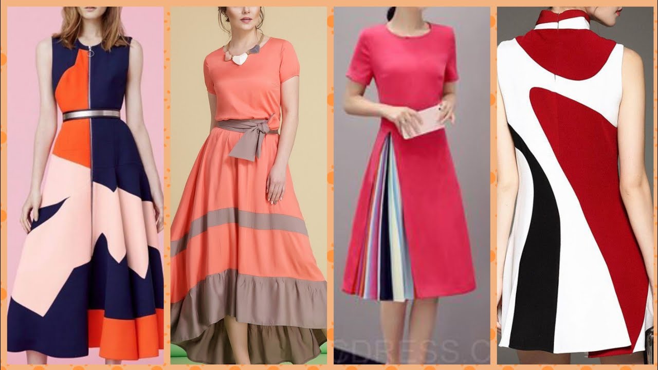 Polister half sleeves A line maxi dress A Line middi dress collection 2019