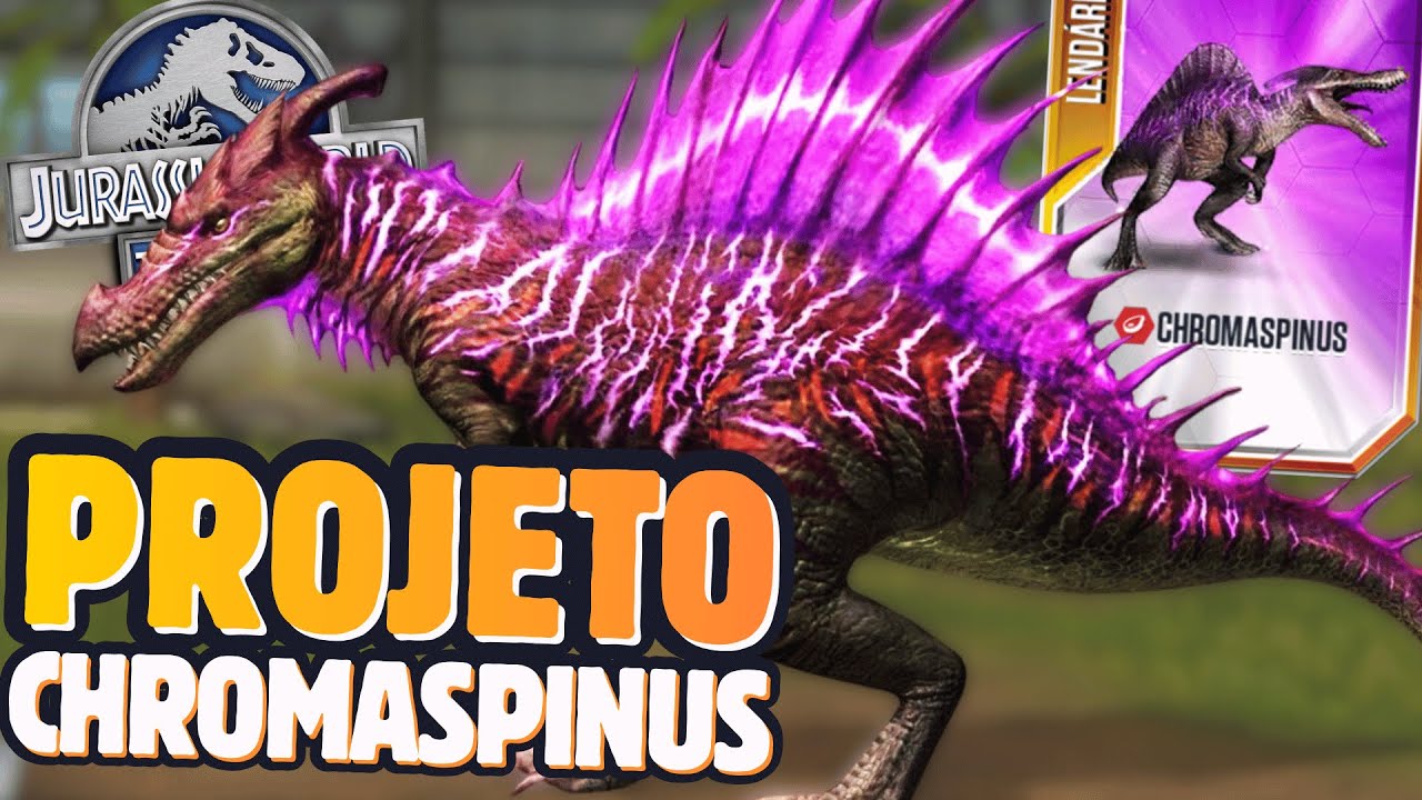 O INICIO DO PROJETO DE UM DOS MELHORES DINOS DO JOGO CHROMASPINUS Jurassic World the Game